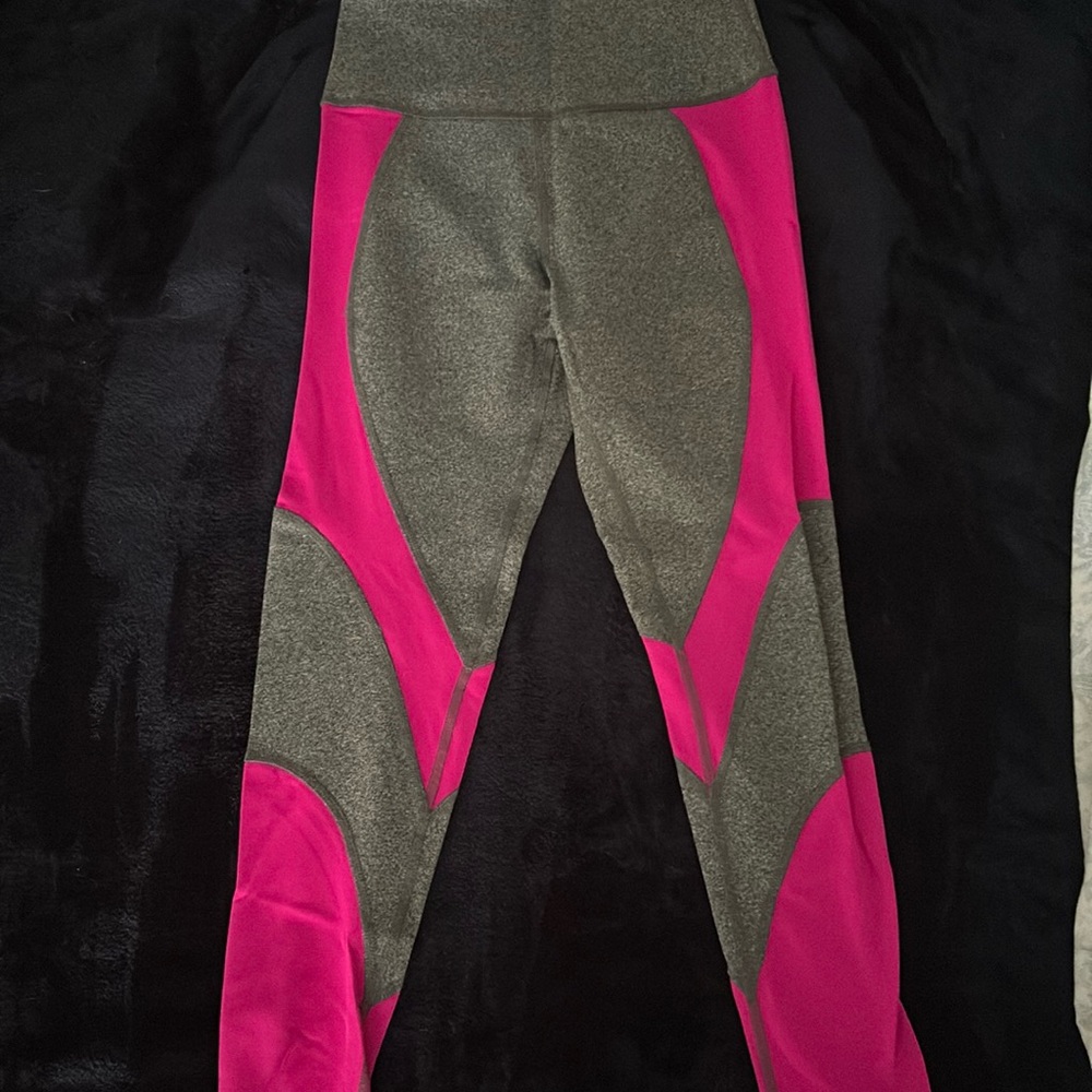 Zumba Leggings Hot Pink and Grey